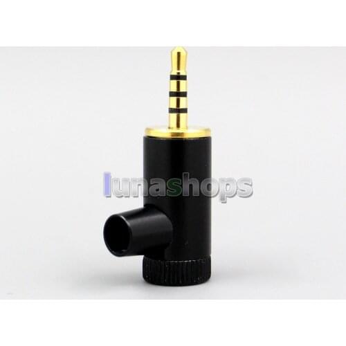 LN006361 L Shape Flat Steps Balanced 2.5mm 4 poles TRRS Plug adapter For Astell & Kern AK380 AK240 AK100i KANN AK70