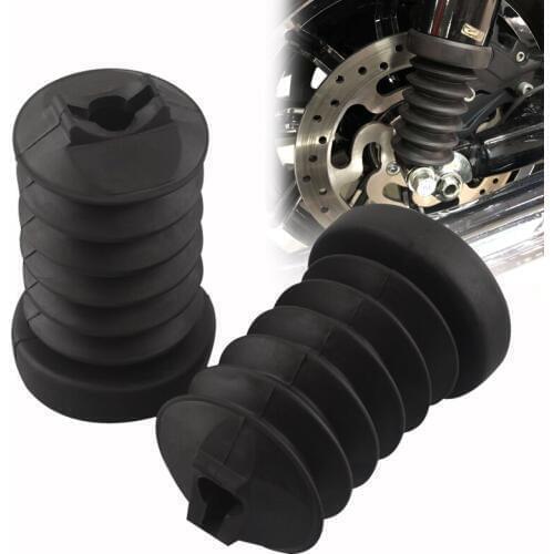 Motorcycle Rubber Rear Fork Cover Shock Absorber Cover For Harley Touring Street Electra Glide Road King 97-13