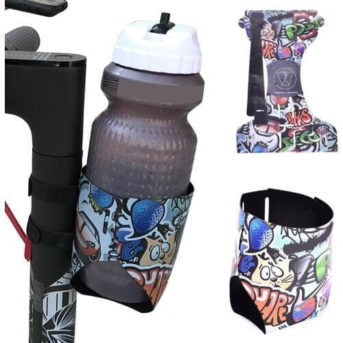 Cartoon Printed Electric Scooter MTB Road Bicycle Water Cup Bottle Holder Bag Mountain Bike Bottle Can Cage Bracket