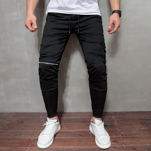 Men Pants Fashion Casual jogger fitness sports trousers 2021 training pants Streetwear Cargo Pants Mens Gyms Sweatpants Mens