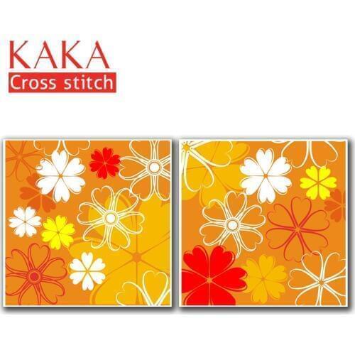 Cross stitch kits,Embroidery needlework sets with printed pattern,11CT-canvas for Home Decor Painting,Flowers Full NCKF022