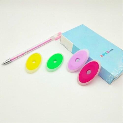 7pcs/set Neutral Erasable Pen Special Rubber Color Oval Eraser for Erasable Gel Pen Correction Supplies School Office Stationery