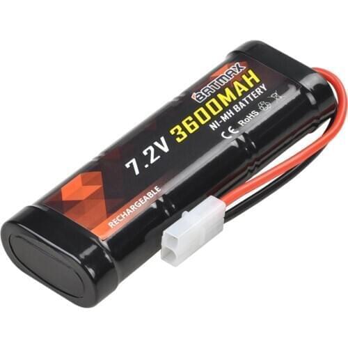 7.2V 3600mAh High Capacity NiMH Battery with Standard Tamiya Connectors for RC Cars, RC Truck, RC Airplane, RC Helicopter, RC Bo