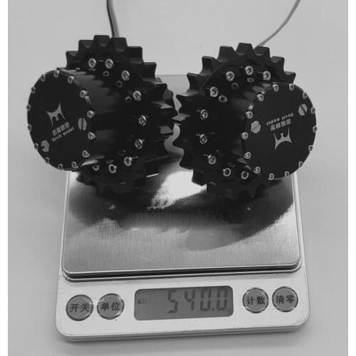 New Excavator Model Simulation Brushless Driving Wheel Robot Brushless Walking Wheel CNC Machining High-strength Steel Teeth