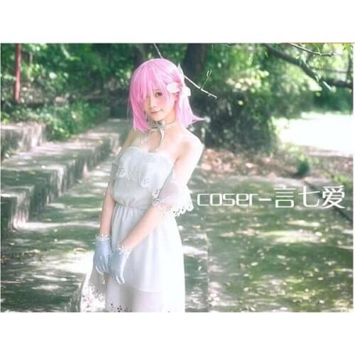 2020 new Fate/Grand Order Mash Kyrielight 2nd anniversary Cosplay White Dress for women Halloween costume free shipping A