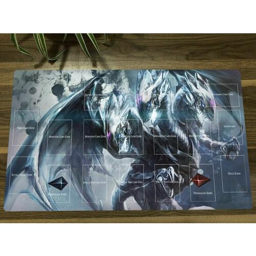 NEW Yu-Gi-Oh! Duel Monsters Blue-eyes Ultimate Dragon Mouse Pad Yugioh Playmat TCG CCG OCG Mat with Zones + Free Bag Gift