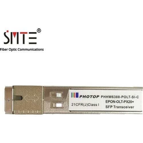 Photop PHHW6388-POLT-SI-C Single-mode Module EPON-OLT-PX20+ C+ TX1490/RX1310nm 20km 1.25G SFP Optical Fiber Transceiver