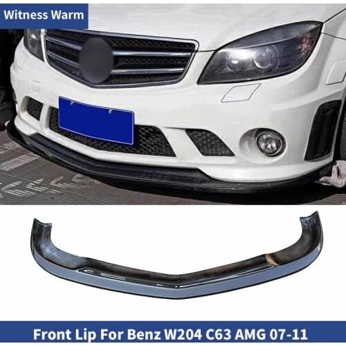 Front Bumper Lip Spoiler Splitters for Mercedes-Benz C Class W204 C63 AMG C204 2007 - 2011 Carbon Fiber / FRP