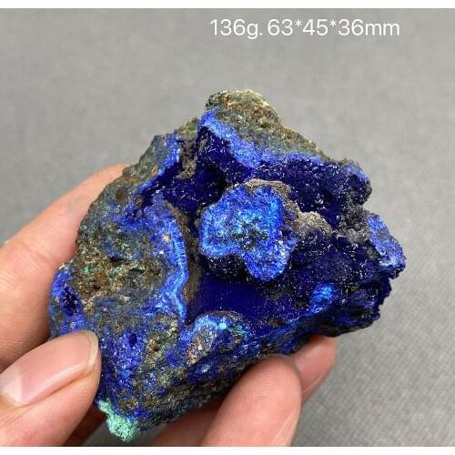 Natural azurite mineral cristal espécime da província de anhui, china