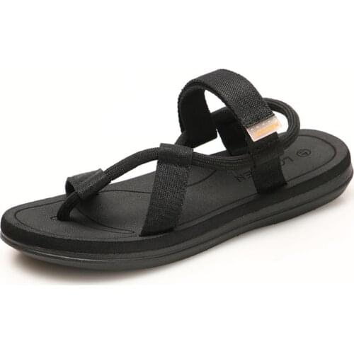 New summer sandals men tide couple beach shoes lightweight mens Vietnamese slippers trade Simple sandals Two wear H433