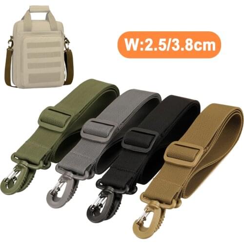 Tactical Shoulder Strap 2.5cm/3.8cm Width Universal Mens Bag Belt Water Bottle Bag Waist Bag Accessory Strap Crossbody Bag
