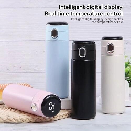 Smart Insulation Cup Drinking Bottle Male And Female Thermos Stainless Creative Personalized Trend Mass Thermal Mug For Coffee