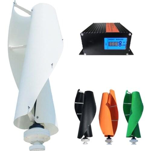 400W 600W 1000W Low Noise Vertical Wind Turbines 3 Phase 1KW 2KW 12V 24V 48V 96V Wind Turbine Generator Household