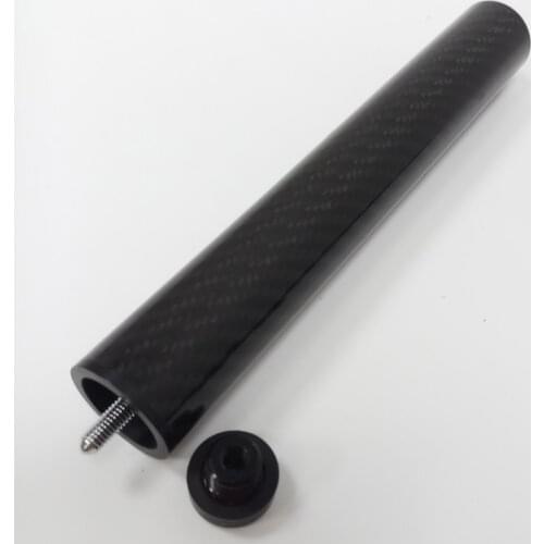 Xmlivet 8inch black carbon fiber Billiard cue extensions for Mezz cues Pool cue extenders wholesales