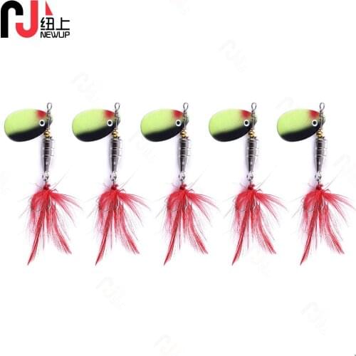 1Pcs Metal Rotating Sequins Spoon lure 6g 6cm Spinner Fishing Hard Bait With Feather Treble Hook Fishing Accessories