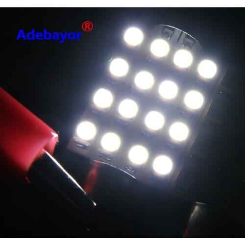 100pcs 41mm 16 SMD White Dome Festoon LED Light Bulb Lamp Auto c5w led car bulbs interior Lights Car Light Source parking 12V