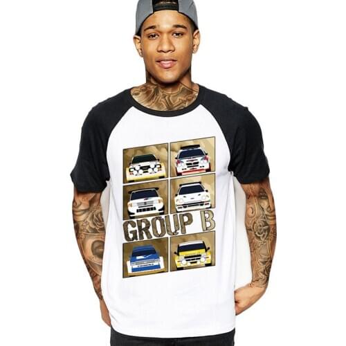 2020 Mens t-shirt Group B New Design Rally Car Tee T Shirts Short Sleeve Homme T-Shirts Plus Size DIY Tops cheap male clothing