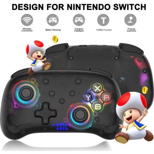2021 Bluetooth-compatible Gamepad For N-Switch, Switch Pro Controller Wireless Switch Controller Switch Remote Gamepad Joystick