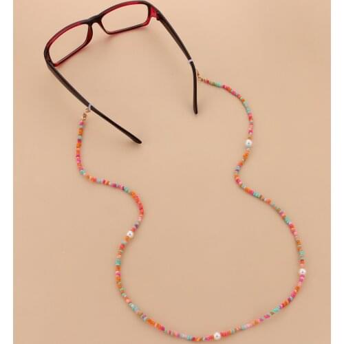 2021 Fashion Reading Glasses Chain Retro Beads Eyeglass Sunglasses Spectacle Cord Neck Strap String Mask Chain Accessary