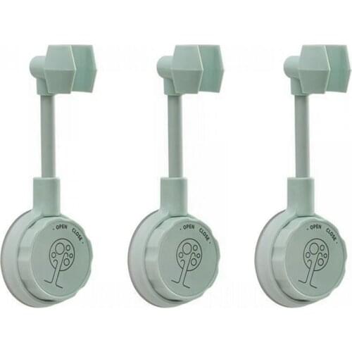 3 PCS Suction Cup Shower Head Holder 360° Adjustable Shower Hose Holder Wall Mounted No-Punching Install