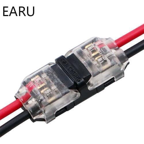 5 Pcs 2pin Spring Connector Wire With No Welding No Screws Quick Connector Cable Clamp Terminal Block 2 Way Easy For Led Strip