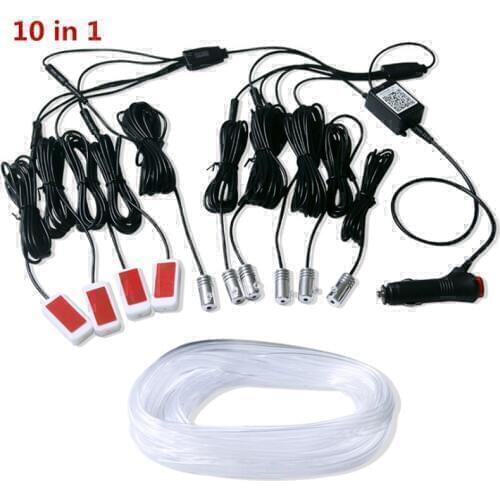 8M APP Fiber Optic Atmosphere Lamps Car Interior Ambient Light Decorative Dashboard Door Remote Control or App Control