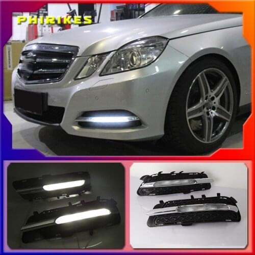 Car DRL LED Daytime Running Light DRL Lights Fog Lamp For Mercedes For Benz W212 E-Class E250 E300 E350 2009-2013