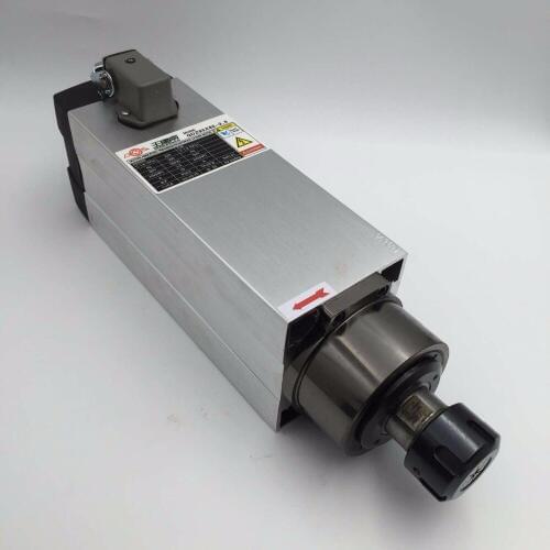 CNC Spindle Motor 1.5KW Air-cooled ER20 High Speed 18000rpm AC380V for Woodworking Lathe Machine GDZ93*82-1.5