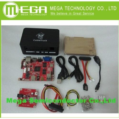 Cubieboard 3 ) 2GB DDR3 8G NAND Wifi BT + 3.5 inch Hard Disk Cubieboard3+ black box