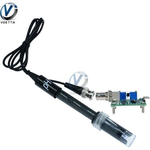 Liquid PH Value Detection detect Sensor Module Monitoring Control Board For Arduino BNC Electrode Probe Controller