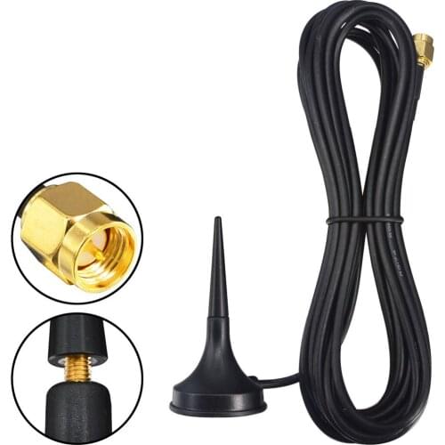 Dual band WIFI Antenna 3dbi 2.4G 5G 5.8G SMA Male Amplifier WLAN Router Antenne Booster with Magnetic Cable 3M