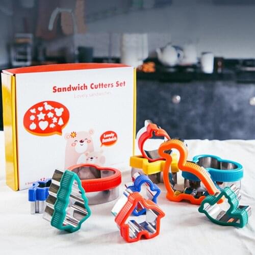 Cookie Mold Cutter Stainless Steel Plastic Dinosaur Embossed Cake Handguard Christmas Candy Biscuit ChristmasMold Baking Tools