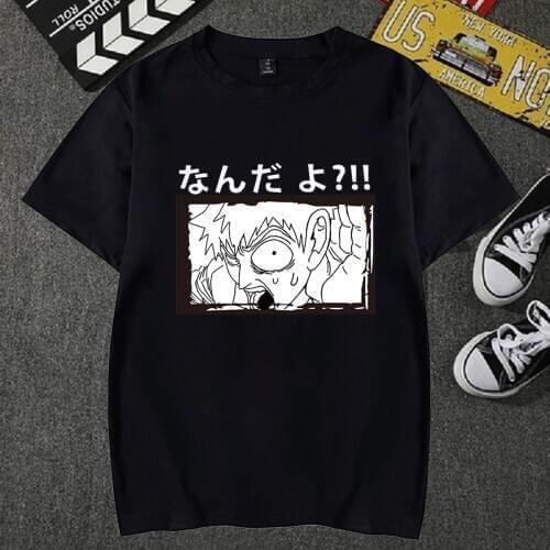 Anime Mob Psycho 100 T-shirt Short Sleeves Tee Shirt Men Women Tshirts