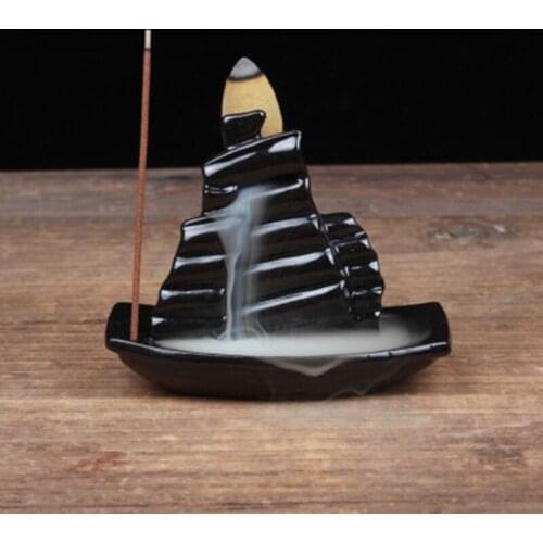 Creative Tower Ceramic Incense Burner Fragrance Holder Backflow Censer 12 Styles 85LA