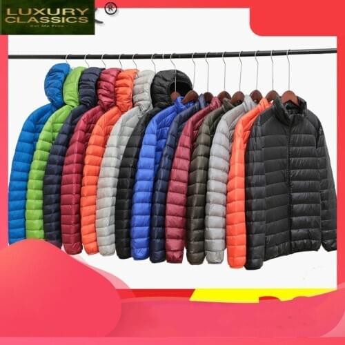 Jacket Male Coats Mens Ultra Light Down Jacket Men Clothes Autumn Winter Bodywarmer 2021 Casacos Masculino Wtz2021-01 Pph746