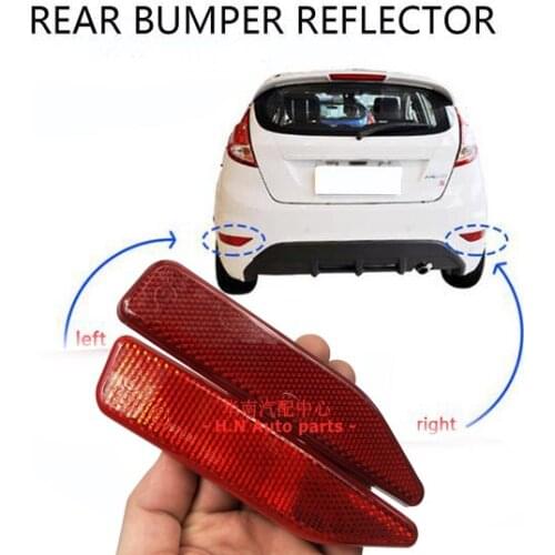 Left Right Rear Bumper Reflector Light Bumper Reflector Light Fog Lamp Assembly for Ford EDGE 2010-2014