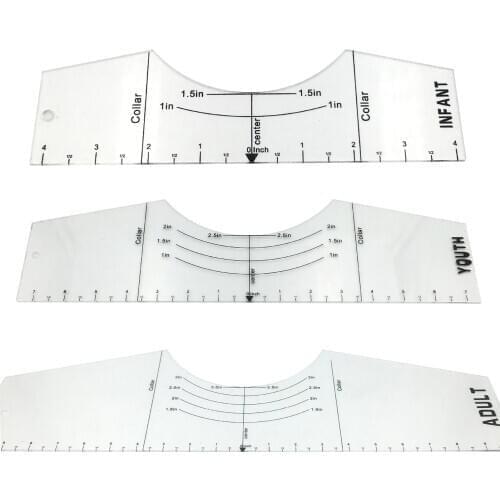 T-Shirt Ruler T-Shirt Alignment Tool Ruler for Vinyl Decals Vinyl T-Shirt Ruler Guide Sublimation Designs on T-shirt JR