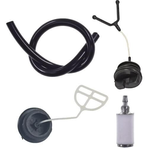 Oil Cap & Fuel Cap Filter Line Hose Kit For Husqvarna 50 51 55 254 257 Chainsaw