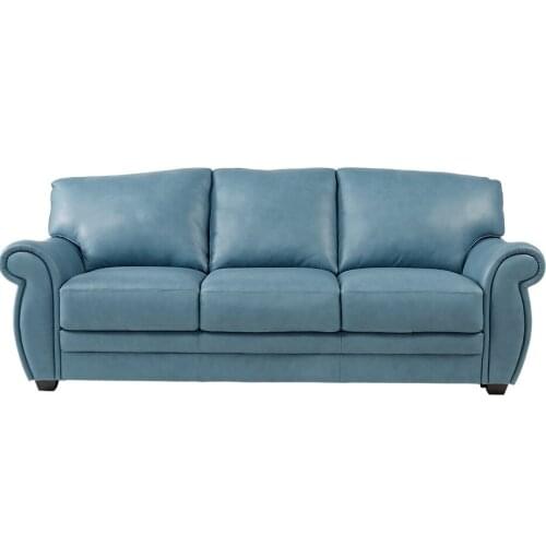 Living Room Sofa set furniture real genuine cow leather sofas puff asiento muebles de sala canape 3 seater shape sofa cama