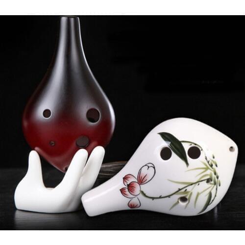 6 hole ocarina children musical instrument C tone AC zelda ocarina the flute for adult beginner ocarina with holder gift