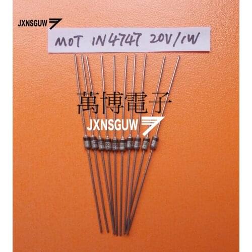 20PCS Original MOT Zener diode 1N4747 1N4747A DO-41 20V 1W Diode 4747
