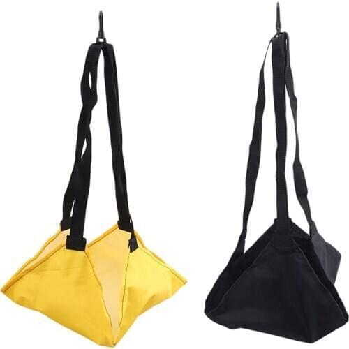 Adjustable Swim Training Resistance Elastic Belt Swimming Exerciser Safety Rope Neoprene Yellow Black