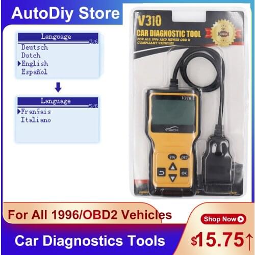 OBD2 Fault Code Reader V510 Diagnostics Tool For All 1996/NEW OBD2 Complant Vehicle Multi-Language Car Scanner/Pair Check Engine