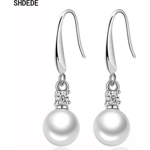 SHDEDE Women Drop Earrings Embellished With Crystals From Swarovski Party Gift Fashion Jewelry Female Ladies Accessories WH99