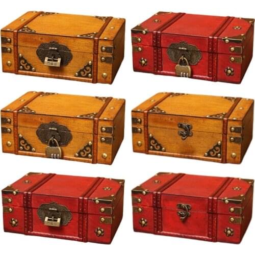 Handmade Jewelery Box Vintage Wooden Storage Box Book Storage Box Organizer Treasure Case Chest Organizer Vintage Home Decor