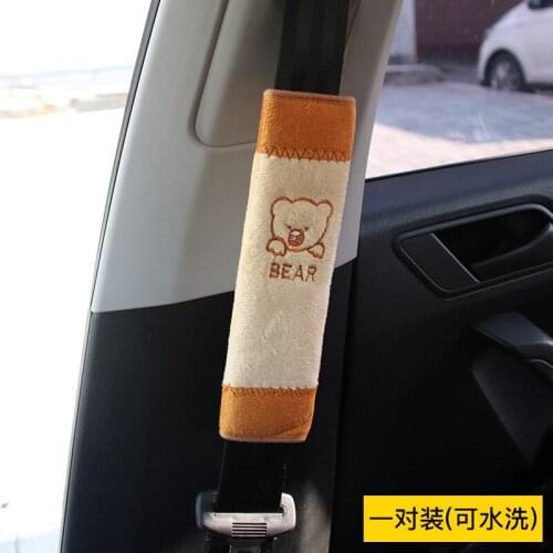 Automobiles Seat Belt Pad Harness Car Safety Shoulder Strap Bag Cover Cotton Comfortable Soft Interior Belt Padding