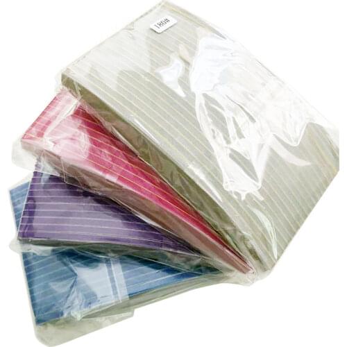 120 pcs mix colour replacement pads nail sponge file halfmoon shape nail sanding file disposable nail file removable nail file