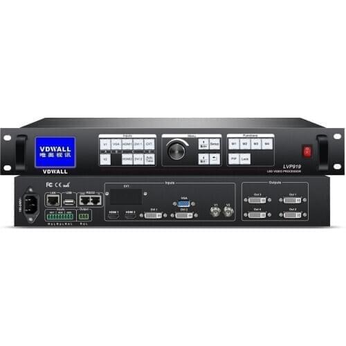 VDWALL LVP919 2K Input splicer splicing led processor Dual-picture,4 DVI Outputs Mosaic 4 DVI Outputs, 4K2K LED screen driving