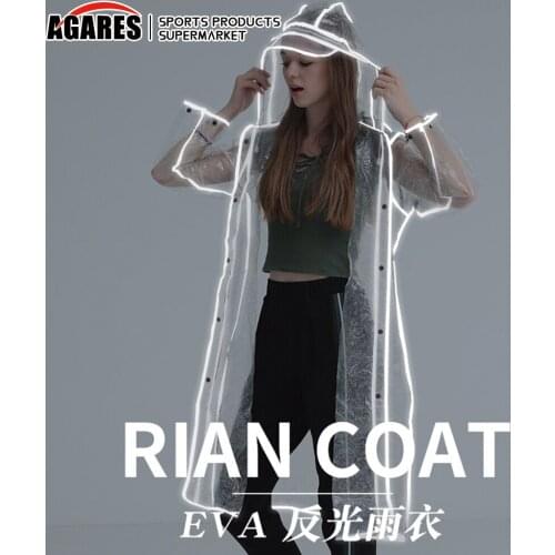 Waterproof Raincoat Women Men Lightweight Transparent Hooded Raincoat Reusable Reflective Rain Coat Poncho Hooded Rain Coat