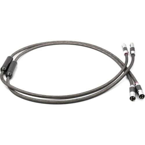 Free shipping TARA LABS ISM Onboard The 0.8 XLR balanced audio interconnect cable with carbon fiber silver plated connector plug